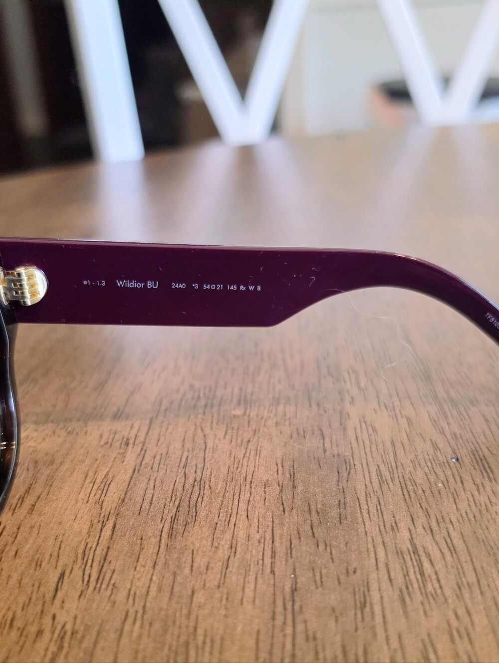 NIB Christian Dior Wildior BU Tortoiseshell Cat Eye Sunglasses Purple Temples - Picture 15 of 15